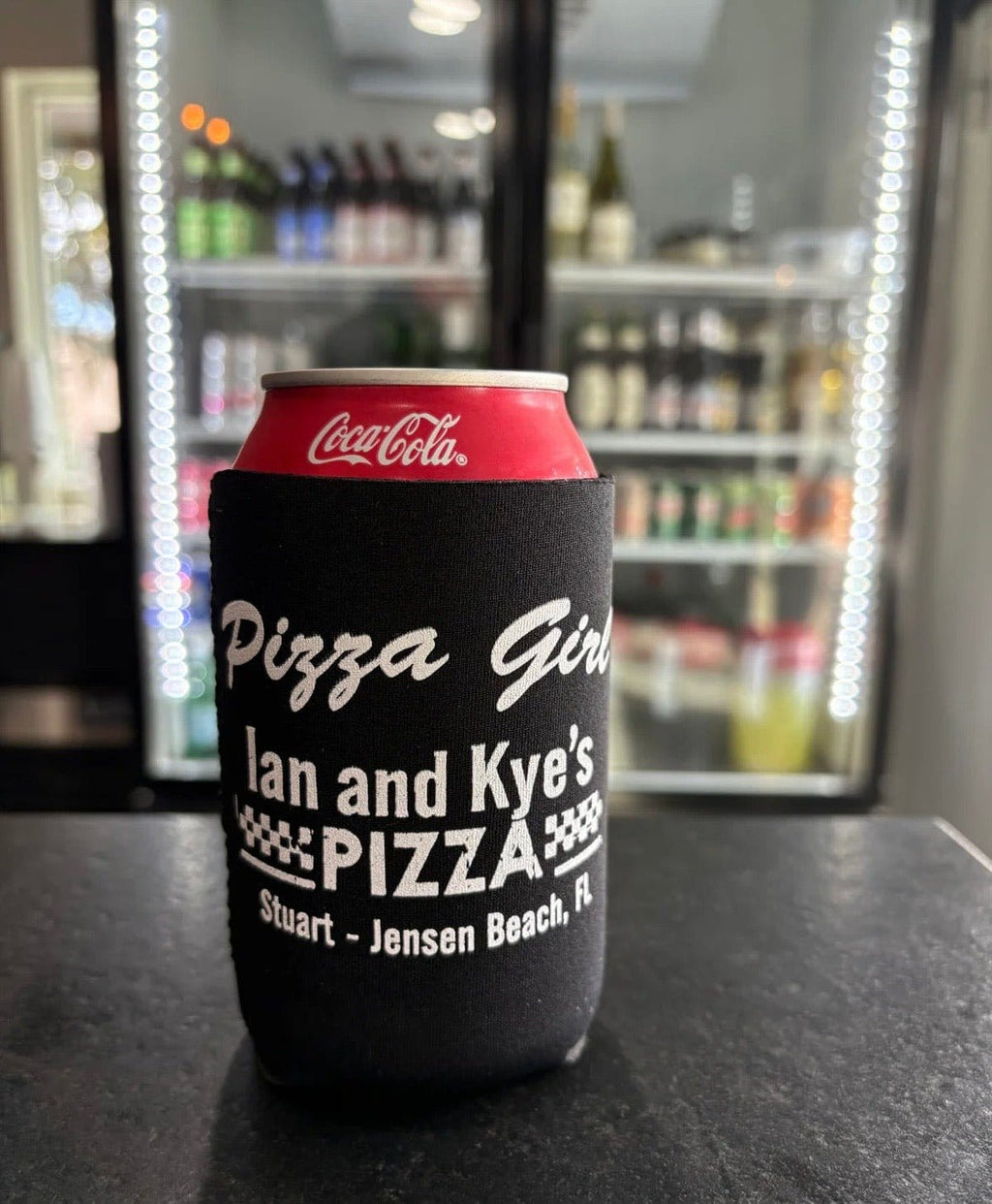 IAN & KYES "PIZZA GIRL" KOOZIE - velvetslice